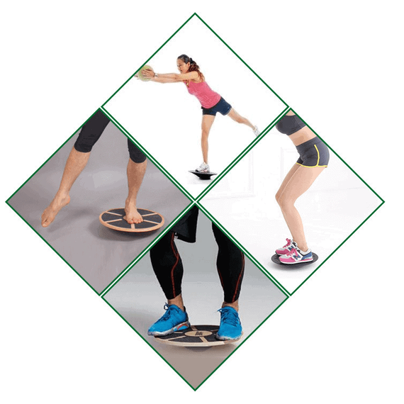 Placa din lemn pentru antrenament de echilibru, reabilitare - 14- Roveli