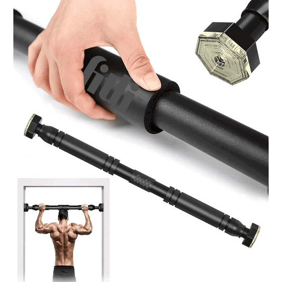 Bara de tractiuni pentru usa,multifunctionala, manere din spuma, Negru - 11- Roveli