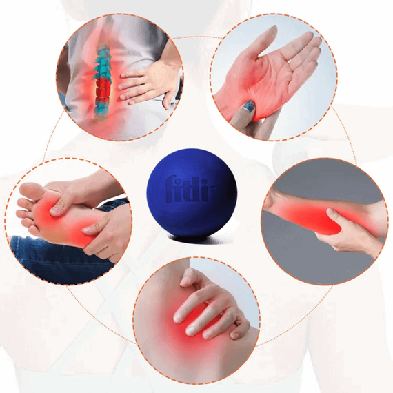 Minge din silicon  pentru masaj terapeutic, diametru 6 cm, Albastru - 10- Roveli