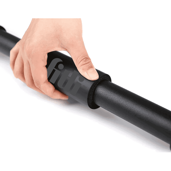 Bara de tractiuni pentru usa,multifunctionala, manere din spuma, Negru - 3- Roveli