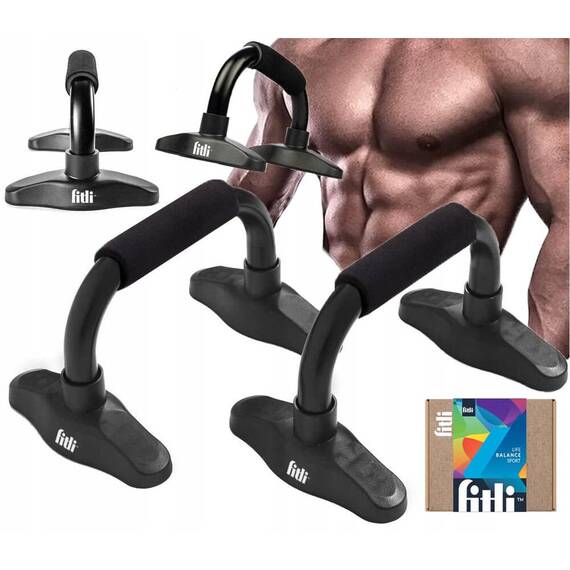 Set 2 Manere pentru Flotari si Exercitii Fitness, Push Up Bar, Yoga, Fitness, Fitli - 2- Roveli