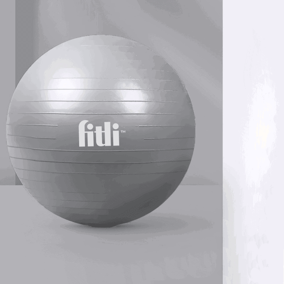 Minge fitness 75cm, Fitli, pentru exercitii gimnastica, aerobic, pilates, recuperare, pompa inclusa, Gri - 8- Roveli