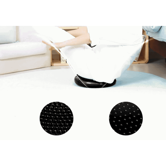 Perna senzoriala pentru echilibru, masaj, recuperare, pompa inclusa, 34 cm,FitLi, Negru - 3- Roveli