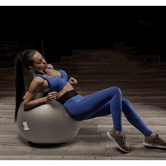 Minge fitness 75cm, Fitli, pentru exercitii gimnastica, aerobic, pilates, recuperare, pompa inclusa, Gri - 14- Roveli