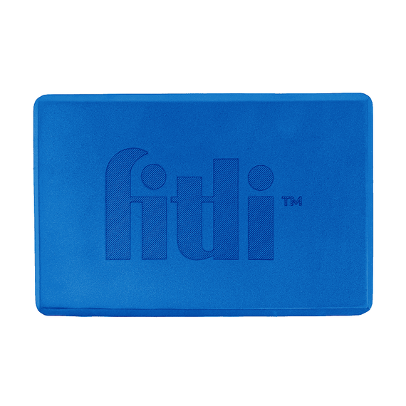 Cub pentru Yoga si Pilates, Fitness block, 23x15cm,FitLi, Albastru - 3- Roveli