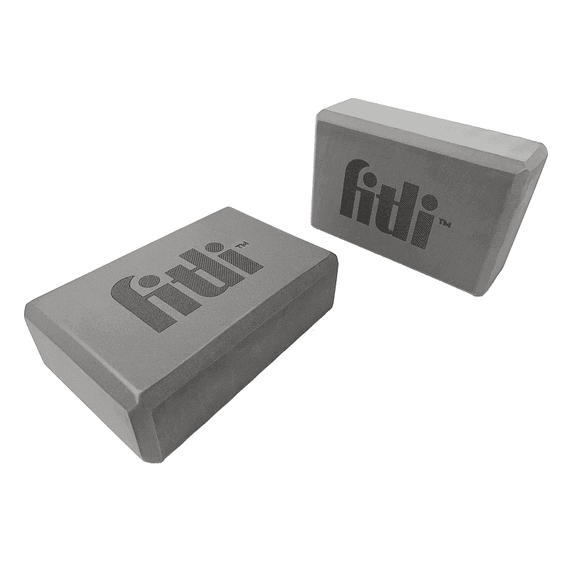 Cub pentru Yoga si Pilates, Fitness block, 23x15cm,FitLi, Gri - 3- Roveli