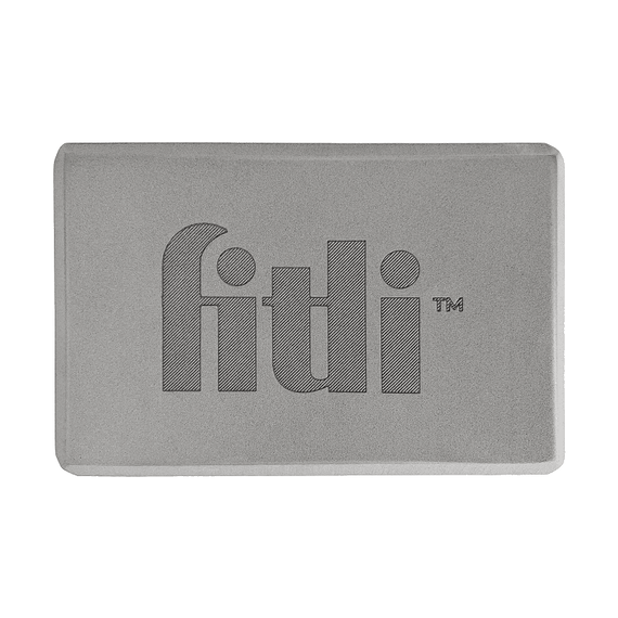 Cub pentru Yoga si Pilates, Fitness block, 23x15cm,FitLi, Gri - 2- Roveli