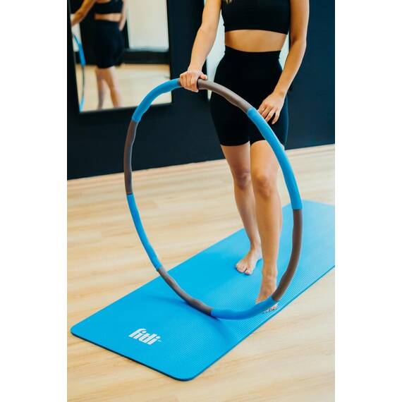 Cerc fitness Hula Hoop,FitLi, demontabil, Diametru reglabil 73-95 cm, Albastru - 6- Roveli