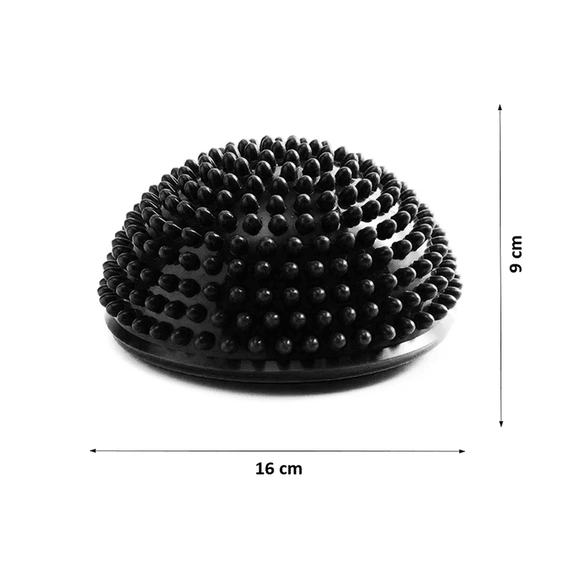 Set doua emisfere senzoriale pentru exercitii de echilibru, pompa inclusa, 16 cm, FitLi, Negru - 12- Roveli
