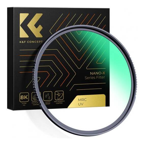 Filtru UV K&F Concept MCUV Nano-X cu tratament hidrofob si anti-scratch - - Roveli