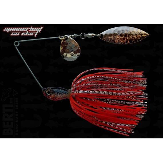 Spinnerbait Berti cu Skirt Siliconic si 2pal (colorado2 + salcie2) 11gr - - Roveli