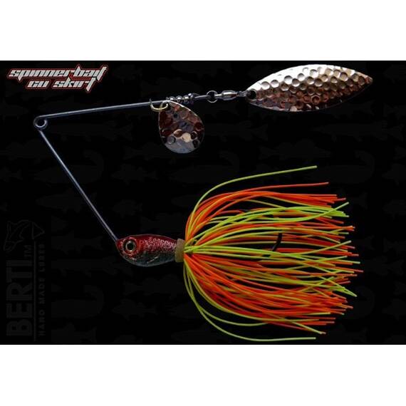 Spinnerbait Berti cu Skirt Siliconic si 2pal (Colorado2 + Salcie2) 14gr - - Roveli