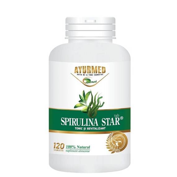 Spirulina Star 120 tablete Ayurmed - - Roveli