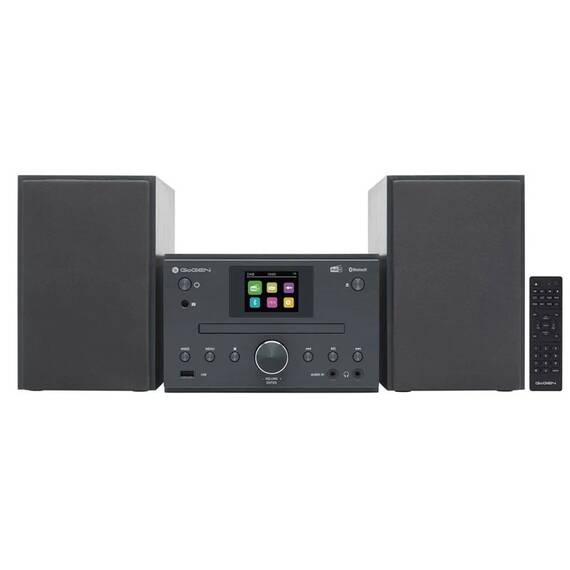 Sistem audio GoGEN MSC 472 BTDAB, 2 x 15 W, Bluetooth, CD, DAB+/FM, LCD color, telecomanda, gri - - Roveli