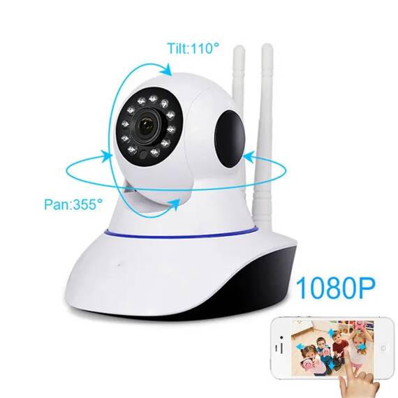 Camera de supraveghere rotativa, WIFI, 1080p, audio bidirectional - 5- Roveli