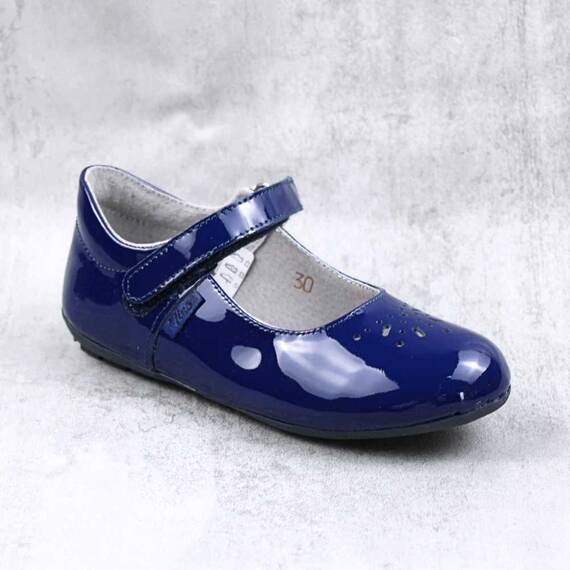 Balerini usori , de copii  , din piele naturala 1862-BLEUMARIN1, Culoare (12): Bleumarin, Marime (12): 34 - - Roveli