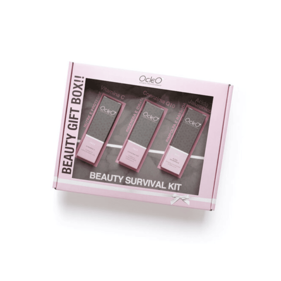 Kit Beauty Survival cu seruri concentrate de Acid Hyaluronic, Coenzima Q10 si Vitamina C - - Roveli