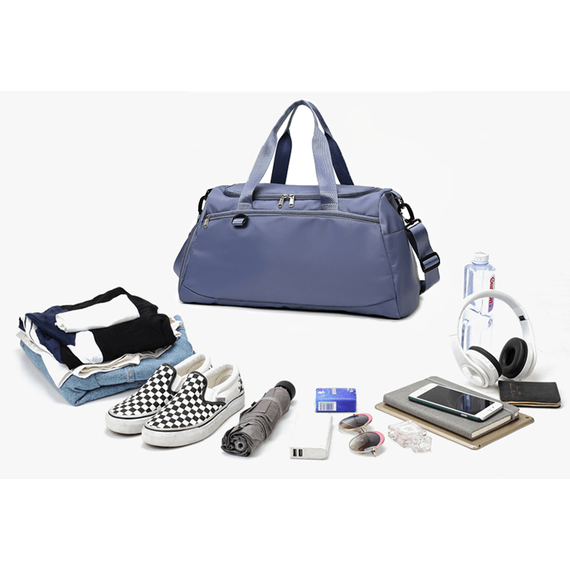 Geanta sport pentru fitness,calatorii, multiple compartimente, 31L ,Bleu - 7- Roveli