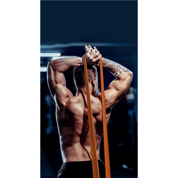 Banda elastica, banda de rezistenta pentru fitness, antrenament in sala de gimnastica, gimnastica de recuperare, Latex, 208 cm, 41-1 - 9- Roveli