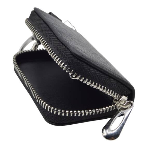 Set curea piele, portofel, husa chei, sigla Mercedes, negru/maro - 8- Roveli