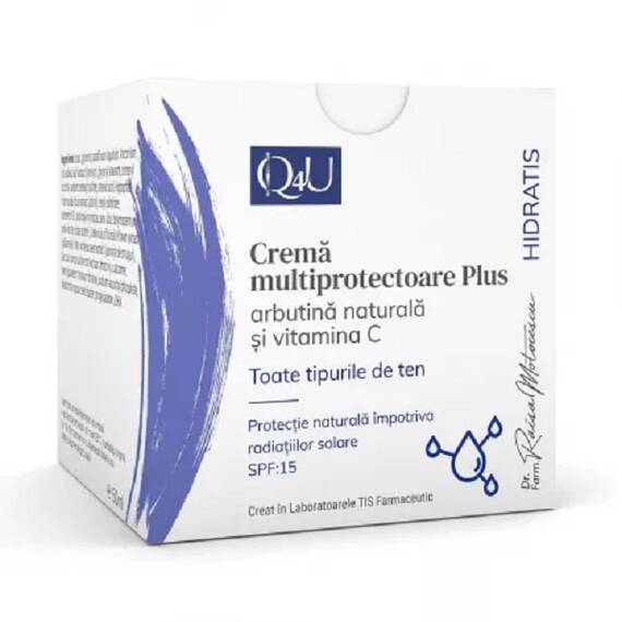 Crema Multiprotectoare Plus Hidratis Q4U 50 ml Tis Farmaceutic - - Roveli