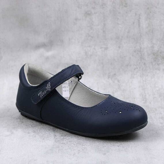 Balerini usori , de copii  , din piele naturala 1862-BLEUMARIN/P, Culoare (12): Bleumarin, Marime (12): 30 - - Roveli