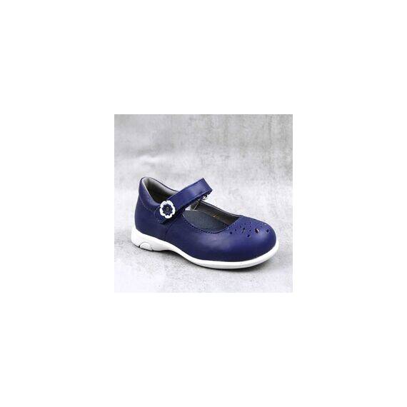 Balerini usori , de copii  , din piele naturala 1862-BLEUMARIN/P, Culoare (12): Bleumarin, Marime (12): 32 - - Roveli
