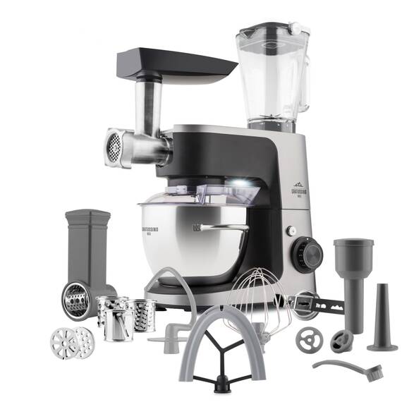 Robot de bucatarie ETA Gratussino III 3023 90020, 1200W, 4.5 litri, control continuu al vitezei + PULS, negru/gri - - Roveli