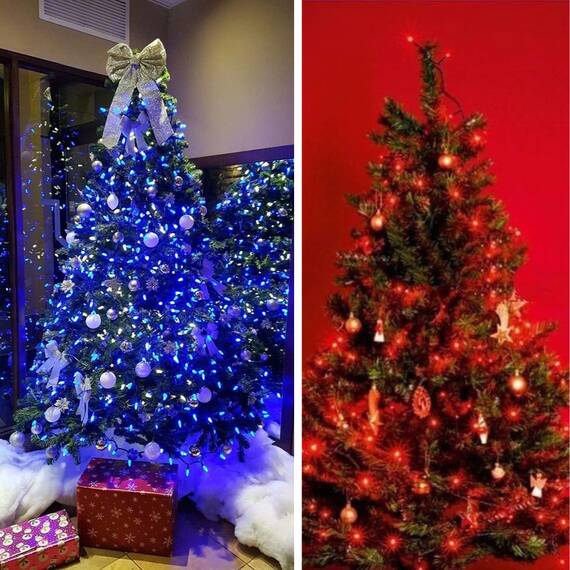 Instalatie pom, liniara, 100 LED, 9m, diverse culori, 1+1 gratis - 3- Roveli