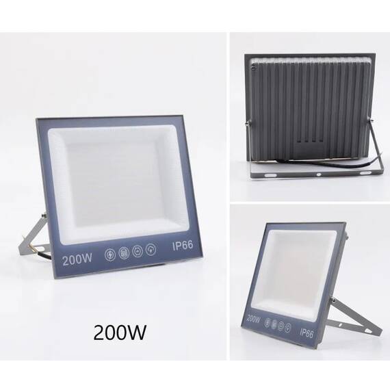 Proiector led cu sticla mata, 220V, subtire, alb rece 6500 K : Putere - 200 W - - Roveli