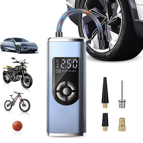 Compresor auto portabil CX219, reicarcabil, afisaj LCD, 60W - 3- Roveli