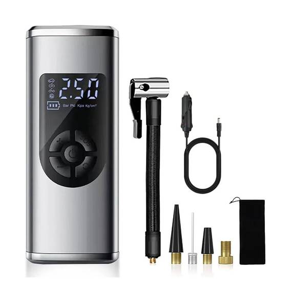 Compresor auto portabil CX219, reicarcabil, afisaj LCD, 60W - 6- Roveli