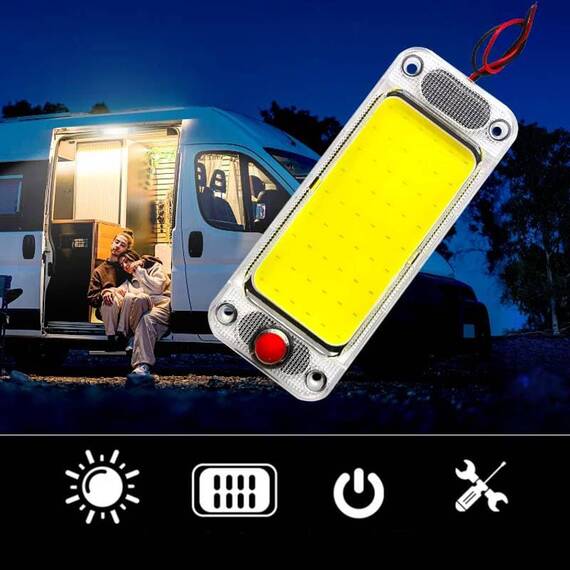 Lampa LED COB auto, universala, 12/24V, 10W - 5- Roveli