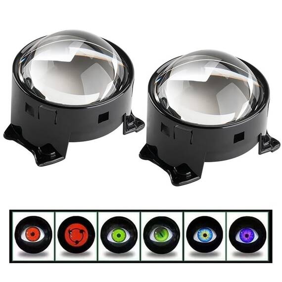 Set 2 Lampi cu lupa display LED, 6 moduri iluminare, telecomanda, 160W/set - 3- Roveli