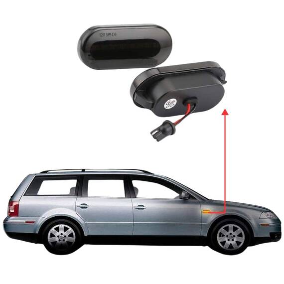 Set 2 Lampi semnalizare aripa, dinamica, VW, Seat, Skoda - 6- Roveli