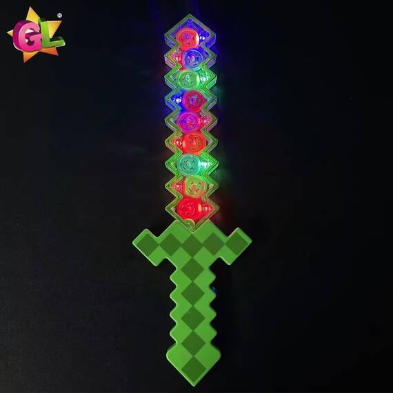 Jucarie Sabie minecraft cu iluminare Led si sunete, 46cm - 2- Roveli