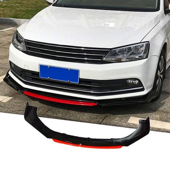 Set prelungire bara fata universal, 168cm, 4 piese, negru/rosu - - Roveli
