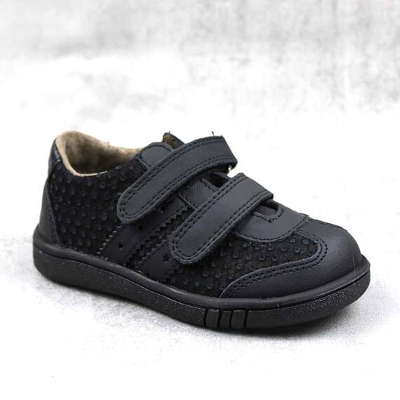 Pantofi sport pentru copii , din piele naturala 3229-NEGRU1, Culoare (12): Negru, Marime (12): 30 - - Roveli