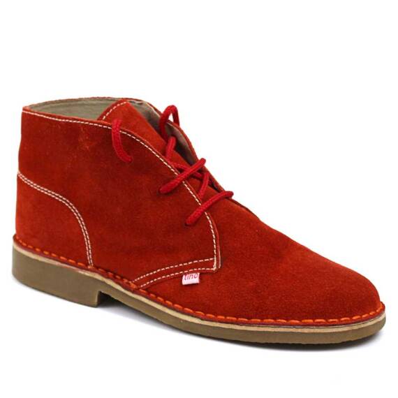 ​Ghete de dama , din piele naturala cu talpa cusuta 445-ROSU3, Culoare (12): Rosu, Marime (12): 36** - - Roveli