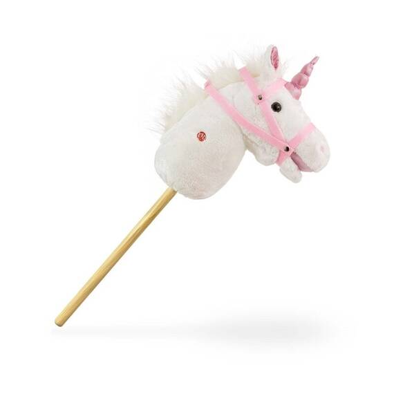 Calut de jucarie cu miscare si sunete, Hobby Horse, White, Milly Mally - 3- Roveli