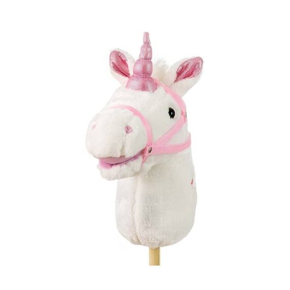 Calut de jucarie cu miscare si sunete, Hobby Horse, White, Milly Mally - 4- Roveli