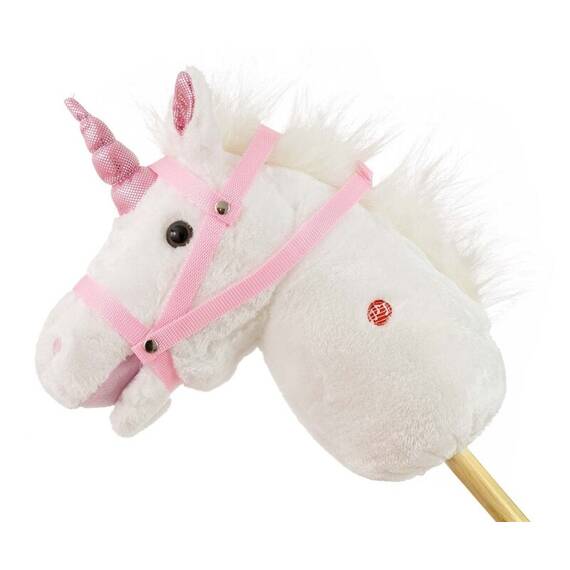 Calut de jucarie cu miscare si sunete, Hobby Horse, White, Milly Mally - 5- Roveli