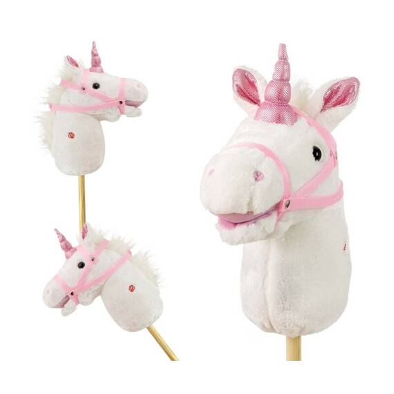 Calut de jucarie cu miscare si sunete, Hobby Horse, White, Milly Mally - 8- Roveli