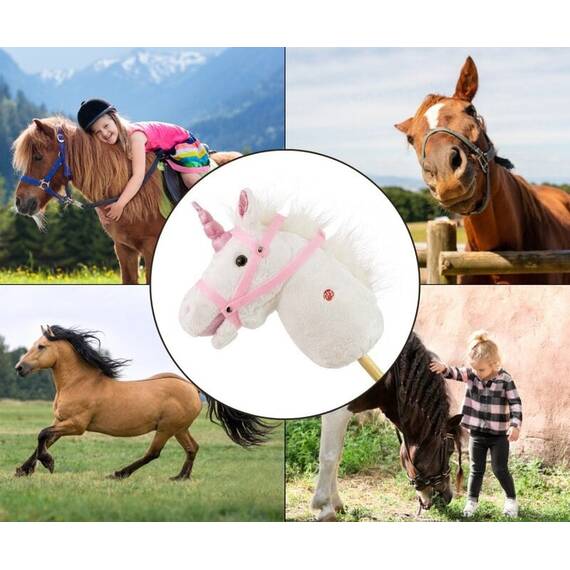 Calut de jucarie cu miscare si sunete, Hobby Horse, White, Milly Mally - 10- Roveli