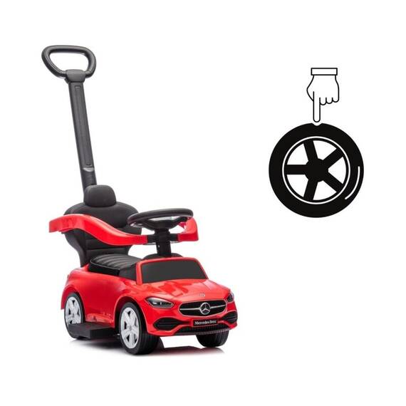 Masinuta copii 3 in 1, Mercedes C-Class Deluxe, Red, Milly Mally - 9- Roveli