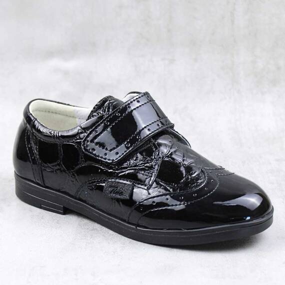 Pantofi stil Oxford , pentru copii , din piele naturala 3227/3228-NEGRU, Culoare (12): Negru, Marime (12): 30 - - Roveli