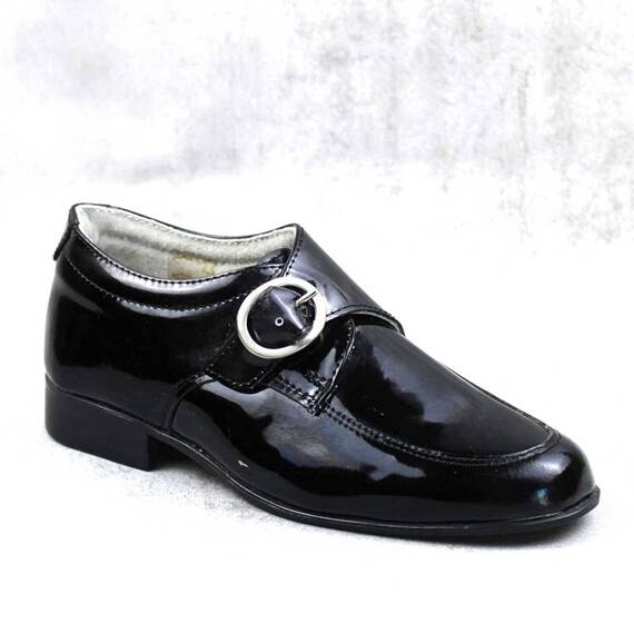 Pantofi  eleganti  pentru copii , din piele naturala  lacuita 3171-NEGRU, Culoare (12): Negru, Marime (12): 31 - - Roveli