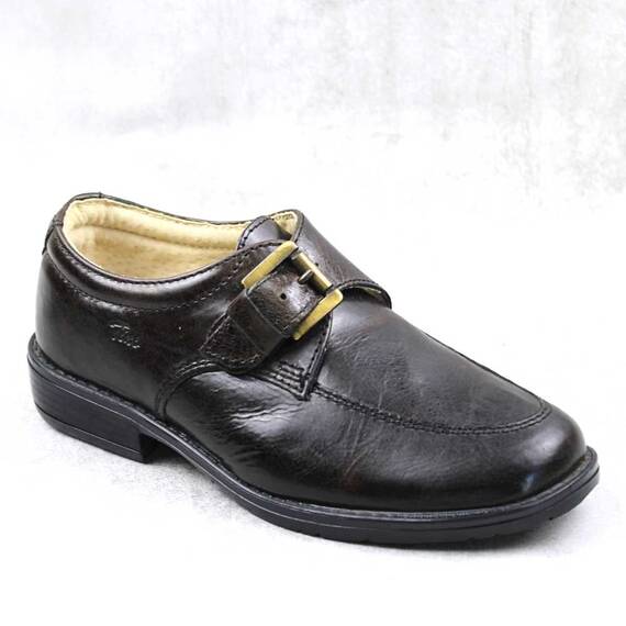 Pantofi  eleganti  pentru copii , din piele naturala 3171-MARON, Marime (12): 35 - - Roveli
