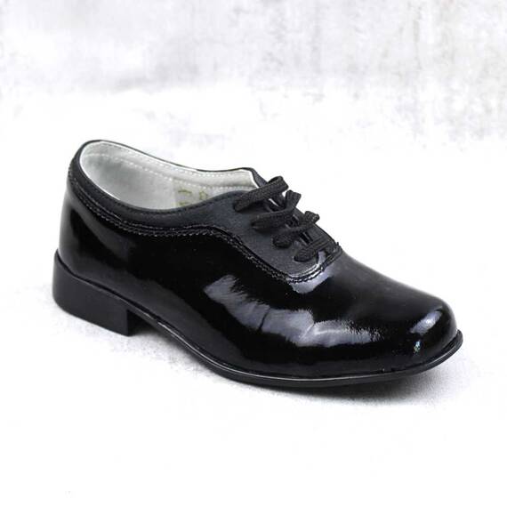 Pantofi  pentru copii , din piele naturala , lacuita  3170-NEGRU, Culoare (12): Negru, Marime (12): 30 - - Roveli