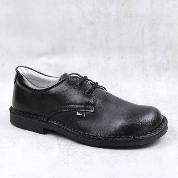 Pantofi unisex , pentru copii , din piele naturala 853-NEGRU, Culoare (12): Negru, Marime (12): 32 - - Roveli